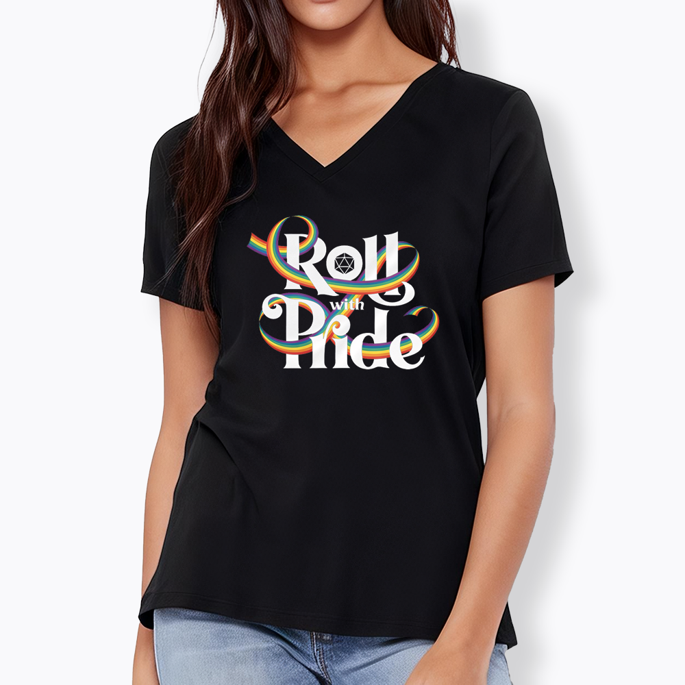 Roll With Pride V-Neck Classic T-Shirt