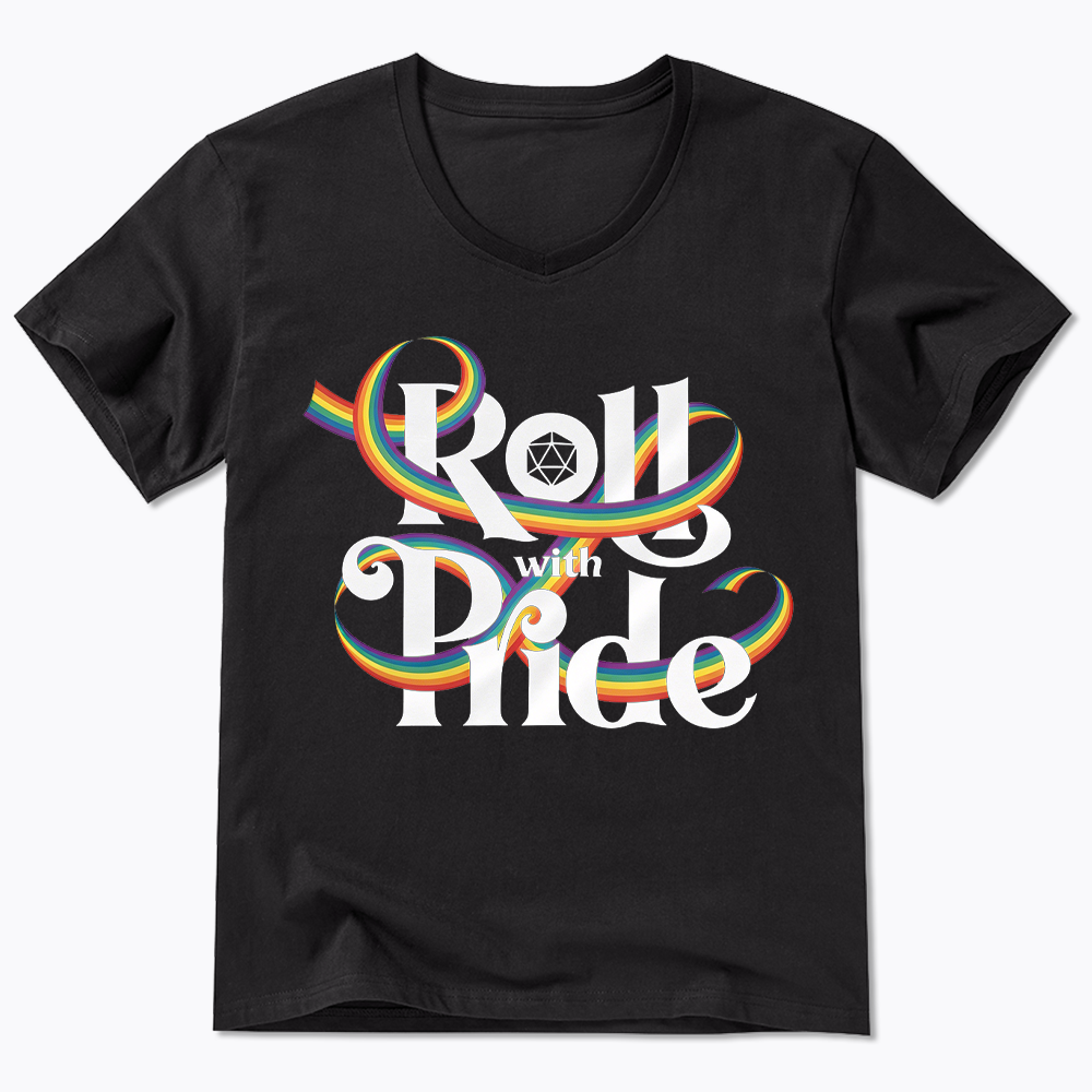Roll With Pride V-Neck Classic T-Shirt