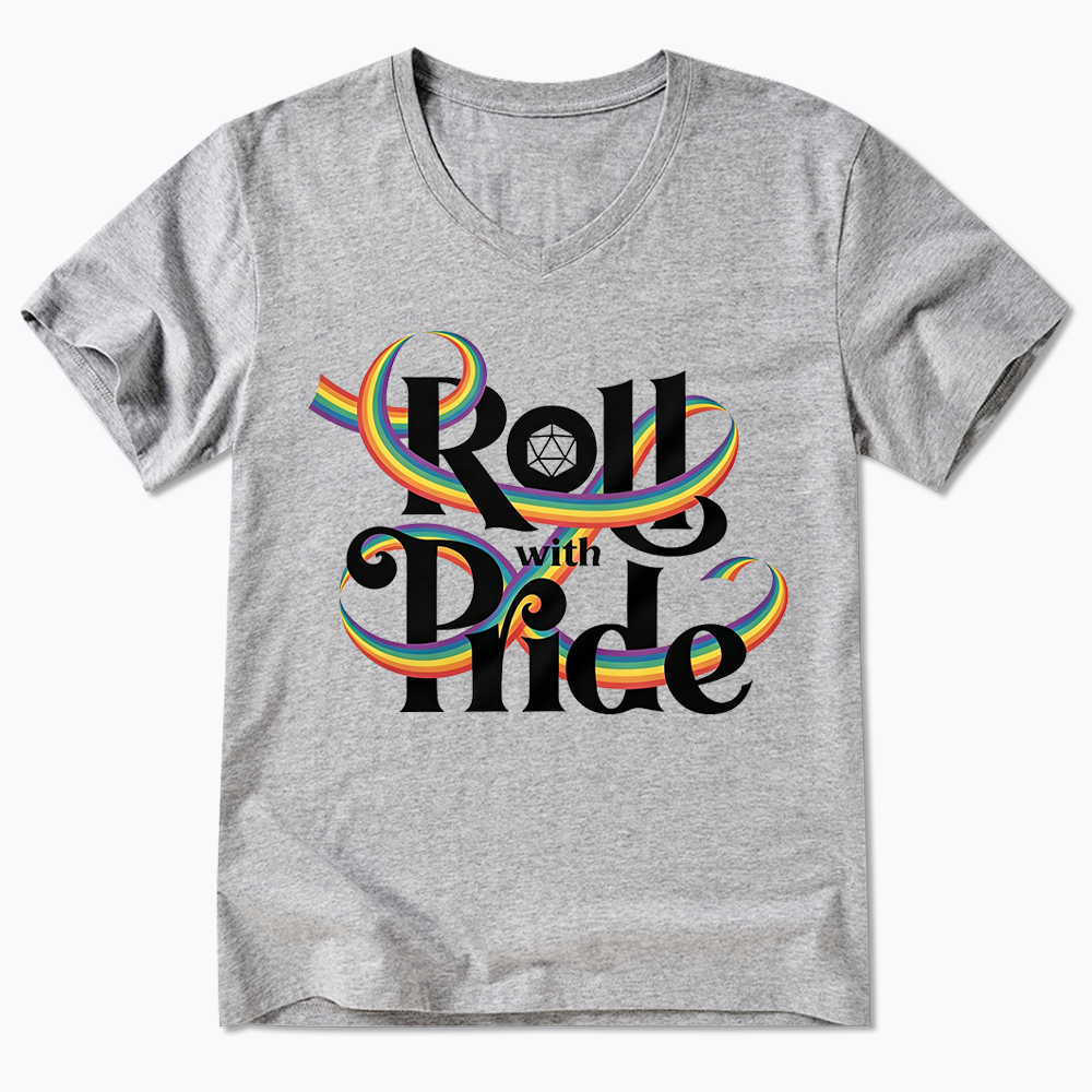 Roll With Pride V-Neck Classic T-Shirt