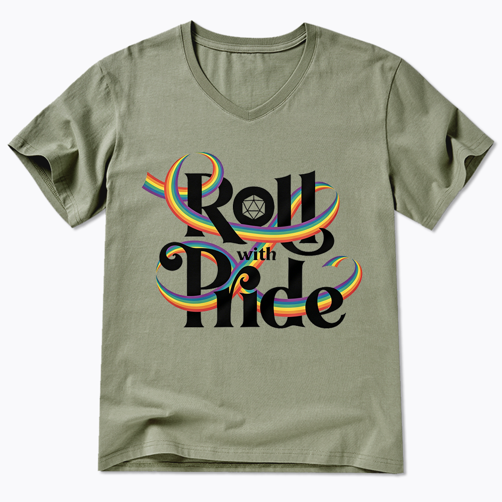 Roll With Pride V-Neck Classic T-Shirt
