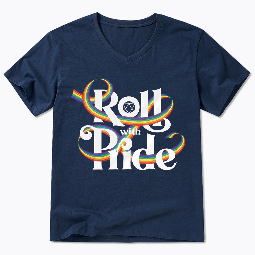 Roll With Pride V-Neck Classic T-Shirt