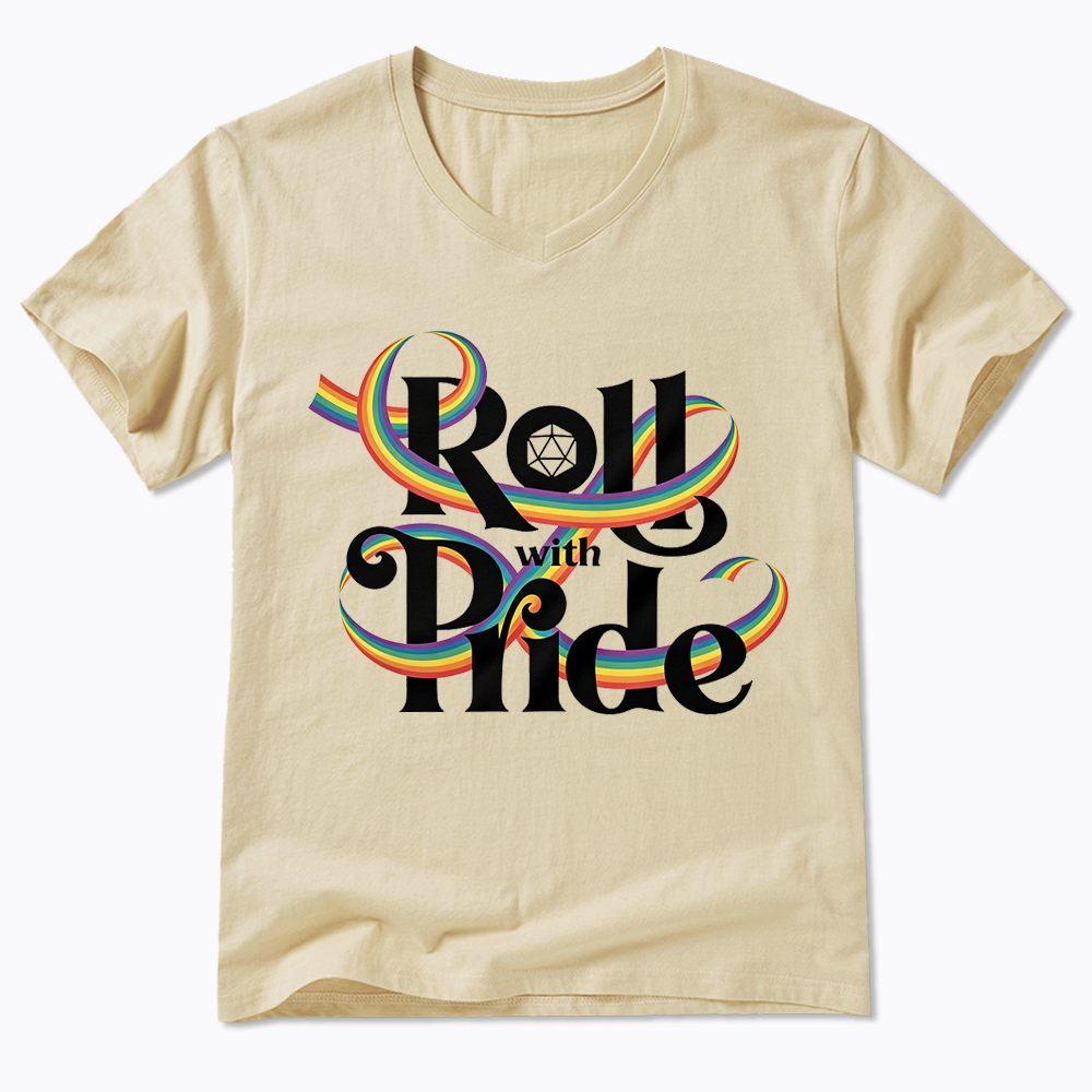 Roll With Pride V-Neck Classic T-Shirt
