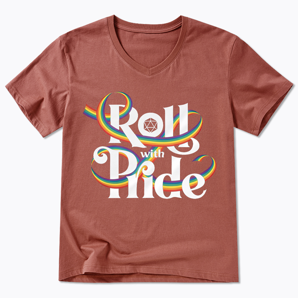 Roll With Pride V-Neck Classic T-Shirt