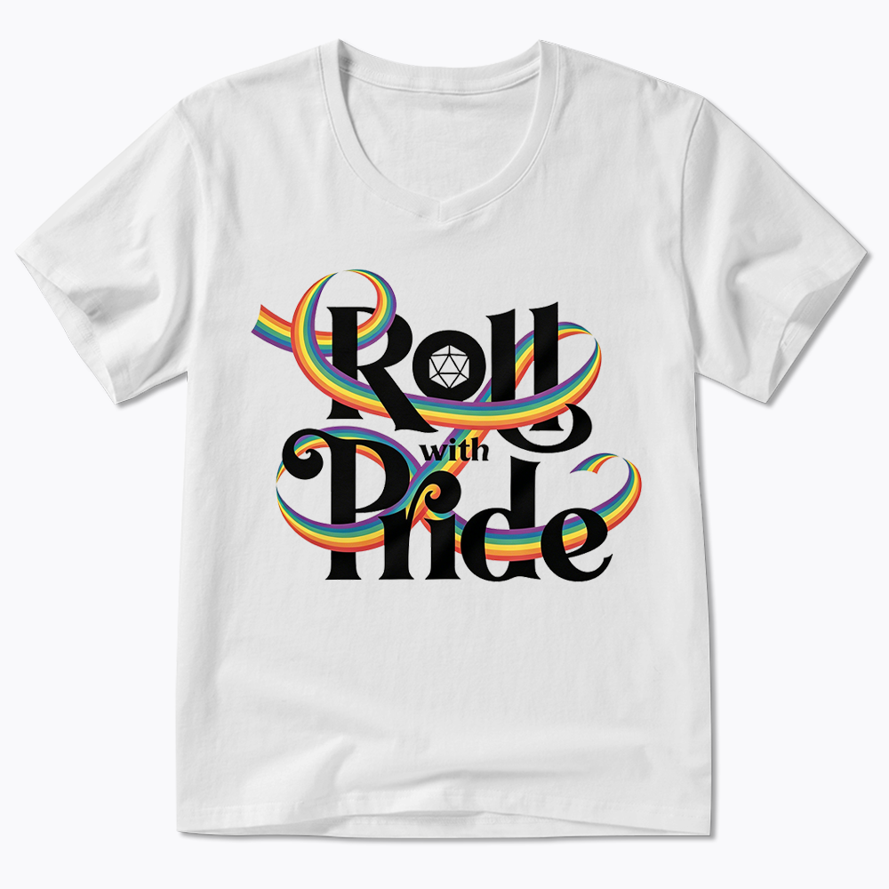 Roll With Pride V-Neck Classic T-Shirt