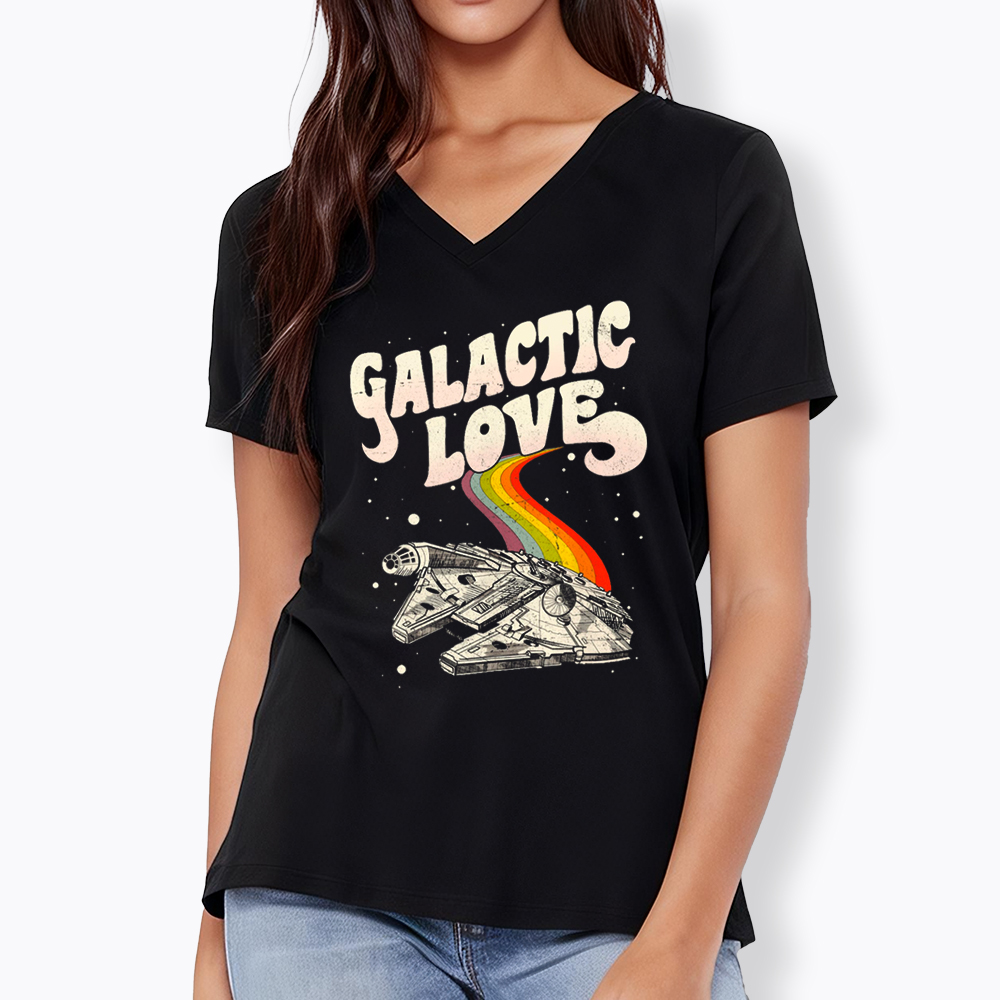 May The 4th Be With You Rainbow V-Neck Classic T-Shirt