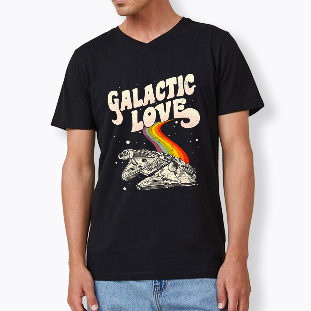 May The 4th Be With You Rainbow V-Neck Classic T-Shirt