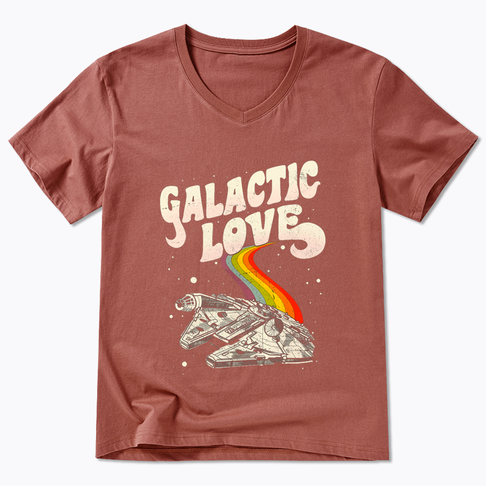 May The 4th Be With You Rainbow V-Neck Classic T-Shirt