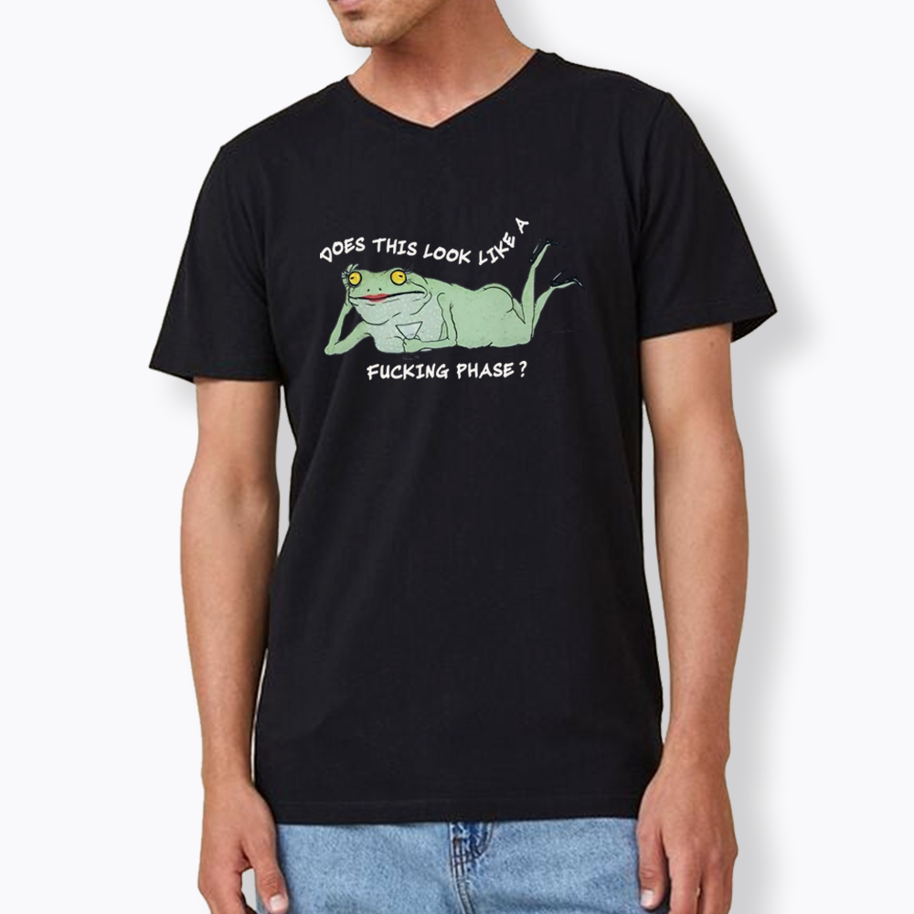 Funny LGBT Pride Frog Meme V-Neck Classic T-Shirt