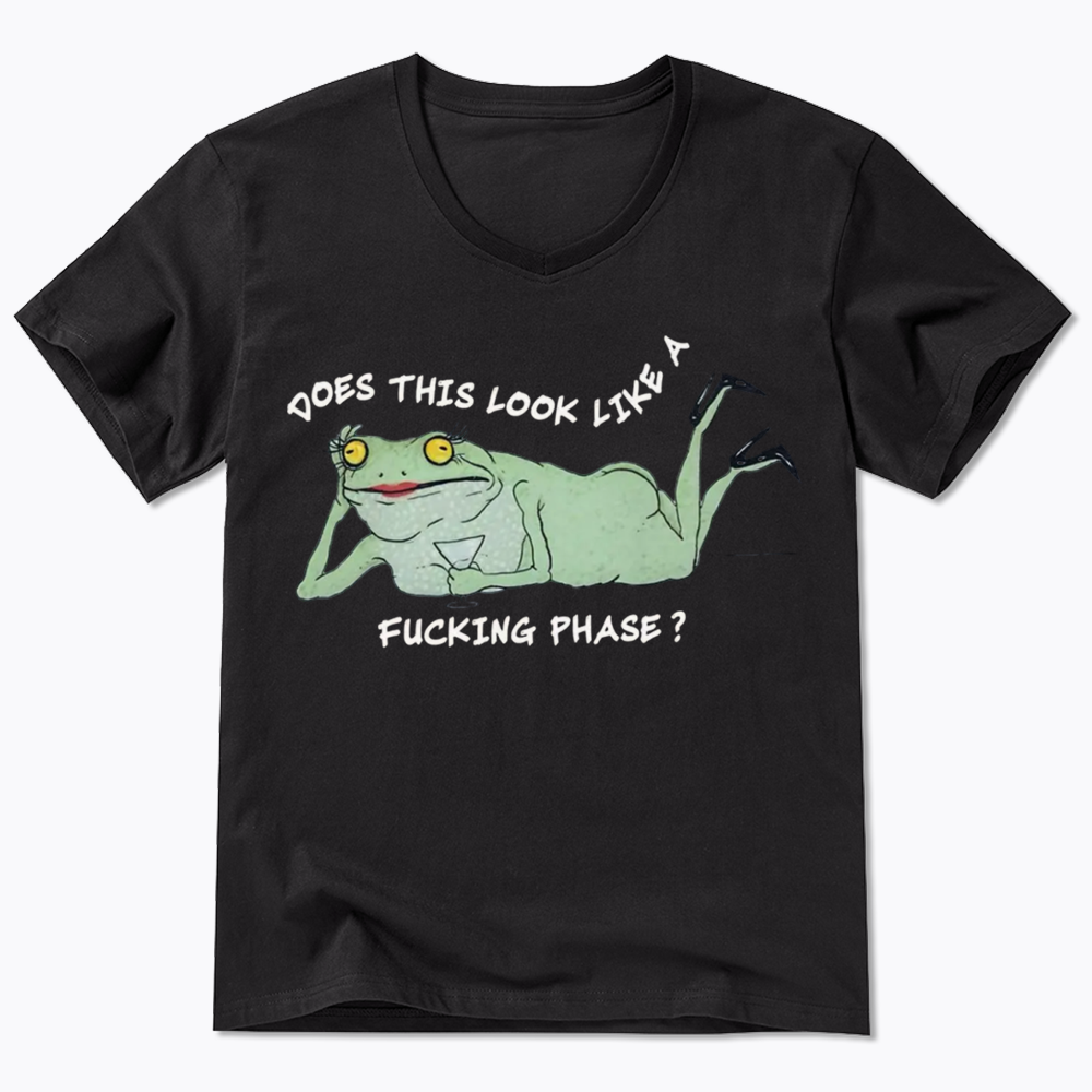 Funny LGBT Pride Frog Meme V-Neck Classic T-Shirt