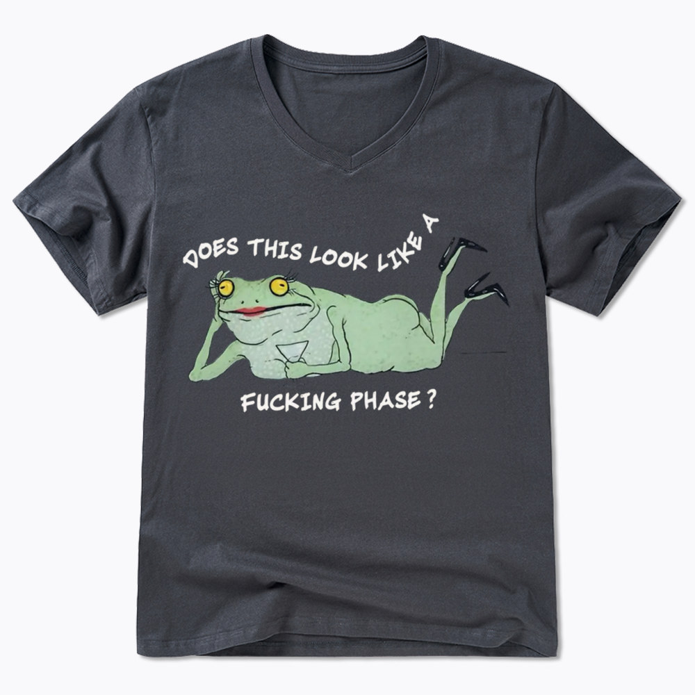Funny LGBT Pride Frog Meme V-Neck Classic T-Shirt