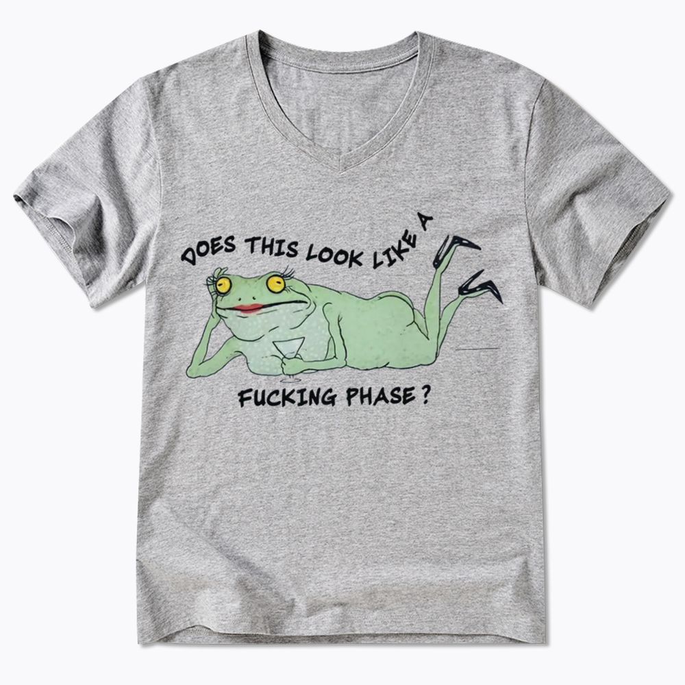Funny LGBT Pride Frog Meme V-Neck Classic T-Shirt