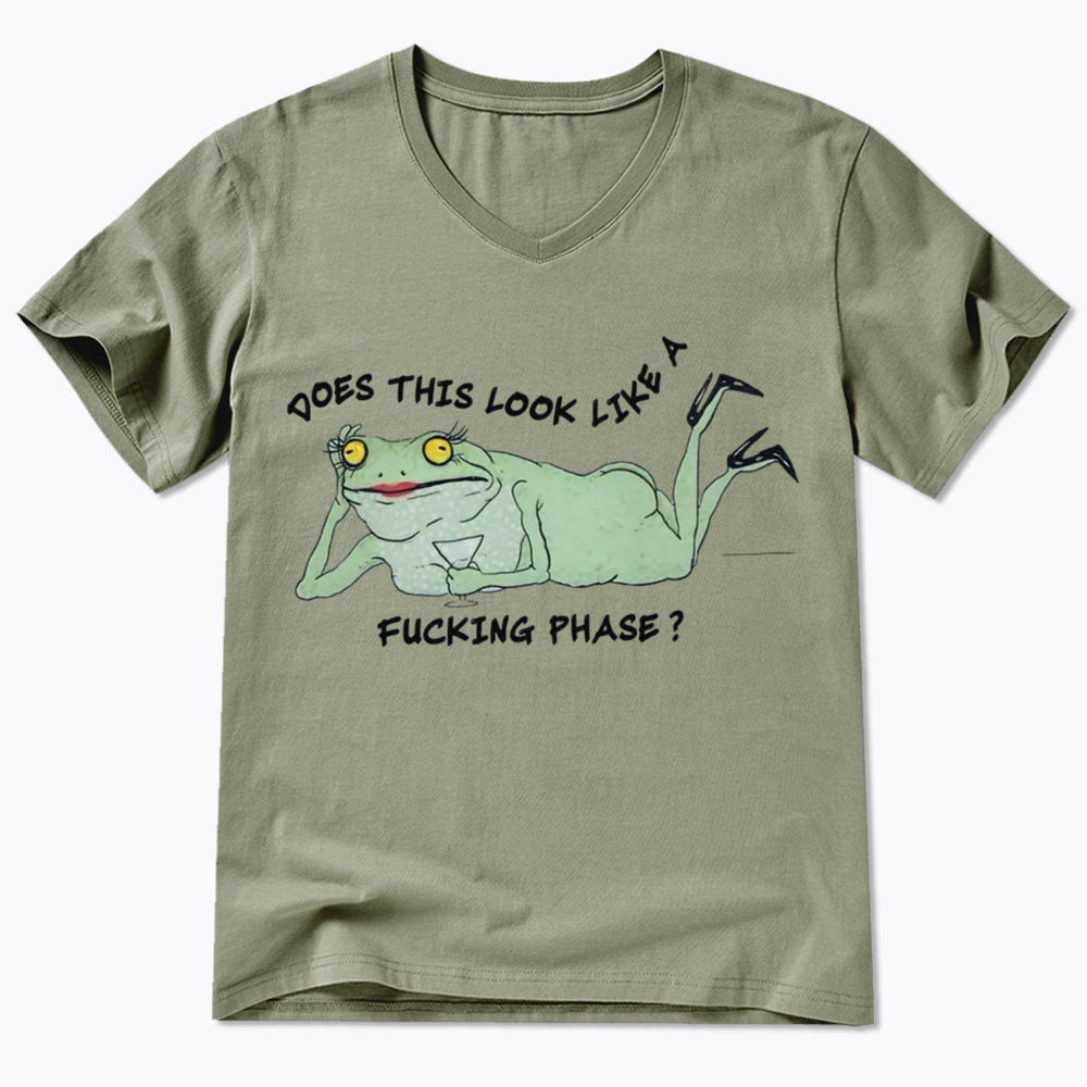 Funny LGBT Pride Frog Meme V-Neck Classic T-Shirt