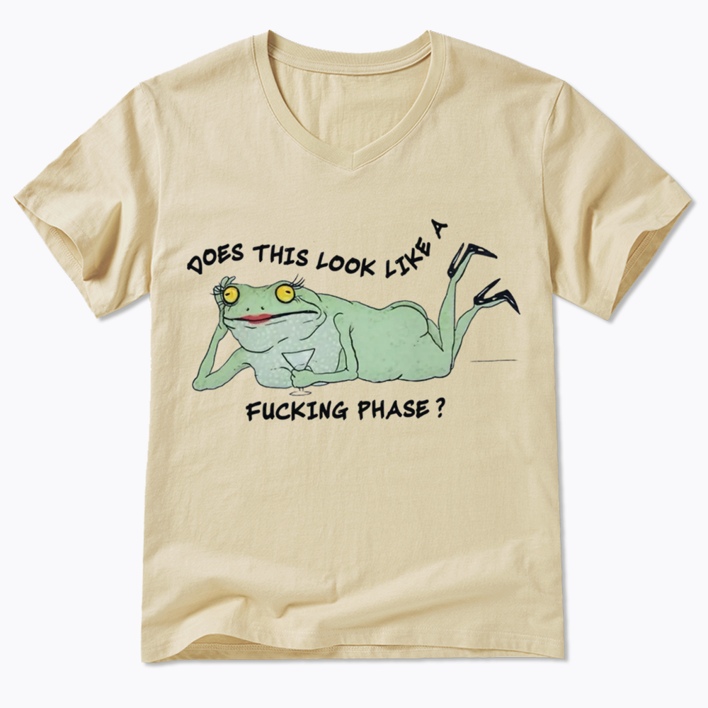 Funny LGBT Pride Frog Meme V-Neck Classic T-Shirt