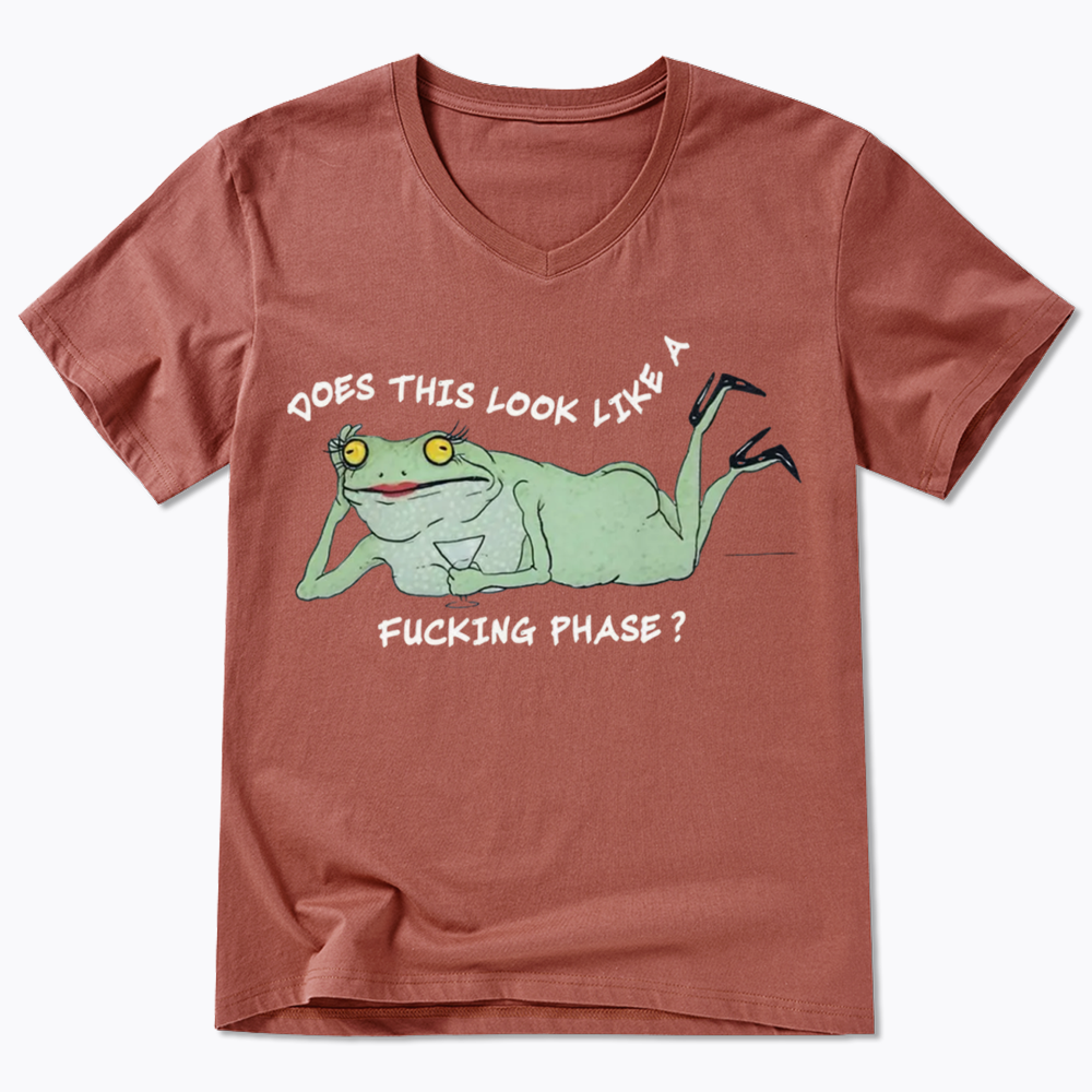 Funny LGBT Pride Frog Meme V-Neck Classic T-Shirt