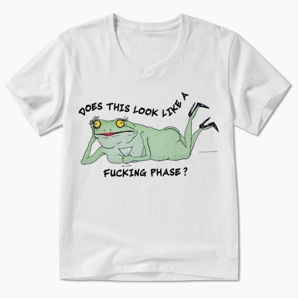 Funny LGBT Pride Frog Meme V-Neck Classic T-Shirt