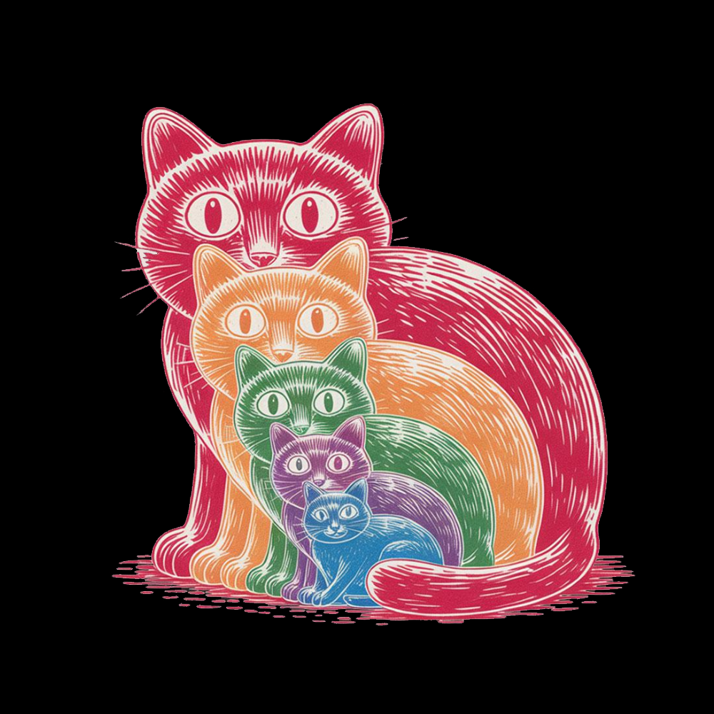 Pride Cat V-Neck Classic T-Shirt