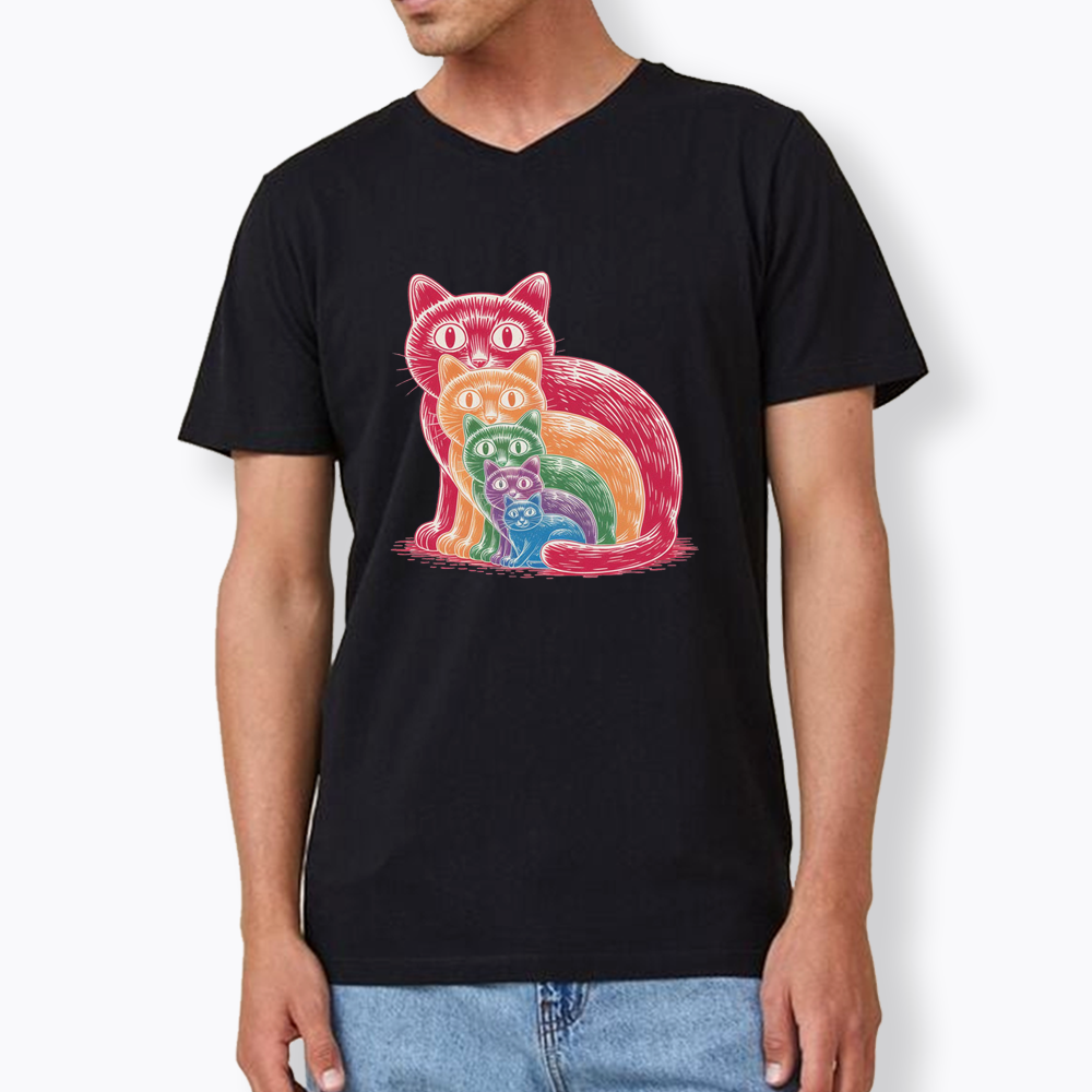Pride Cat V-Neck Classic T-Shirt