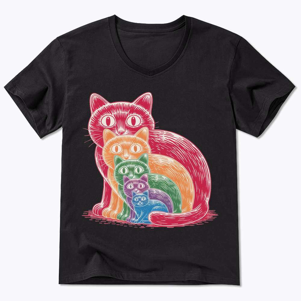 Pride Cat V-Neck Classic T-Shirt