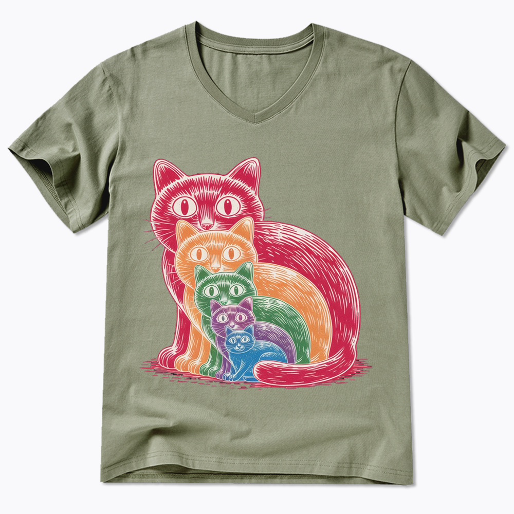 Pride Cat V-Neck Classic T-Shirt