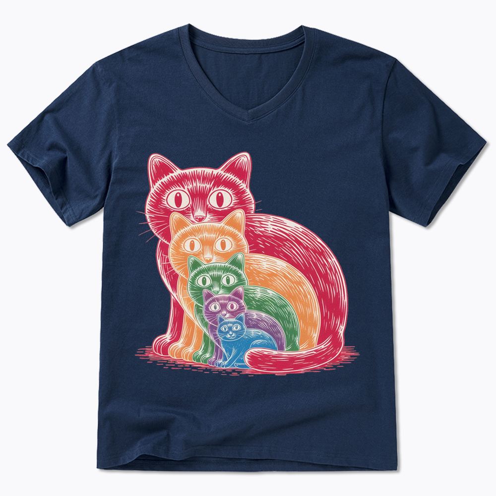 Pride Cat V-Neck Classic T-Shirt