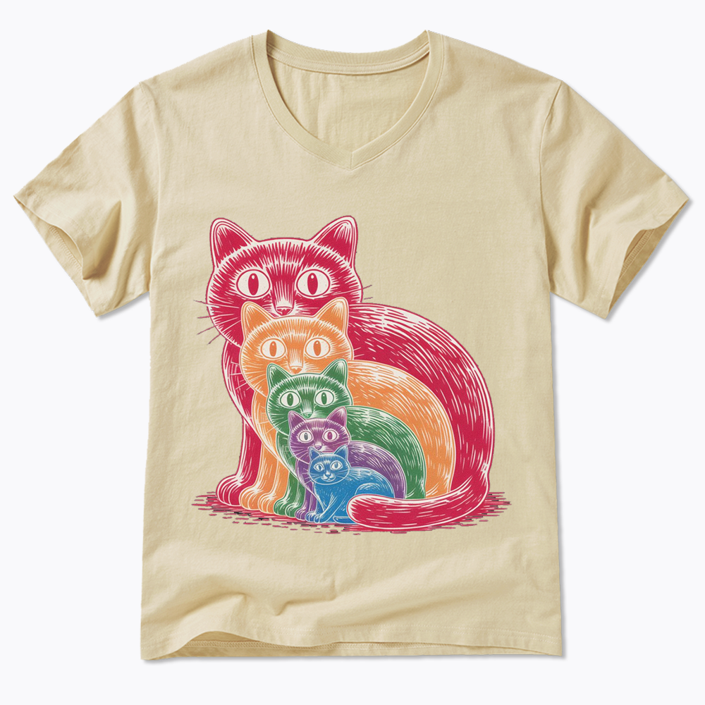 Pride Cat V-Neck Classic T-Shirt
