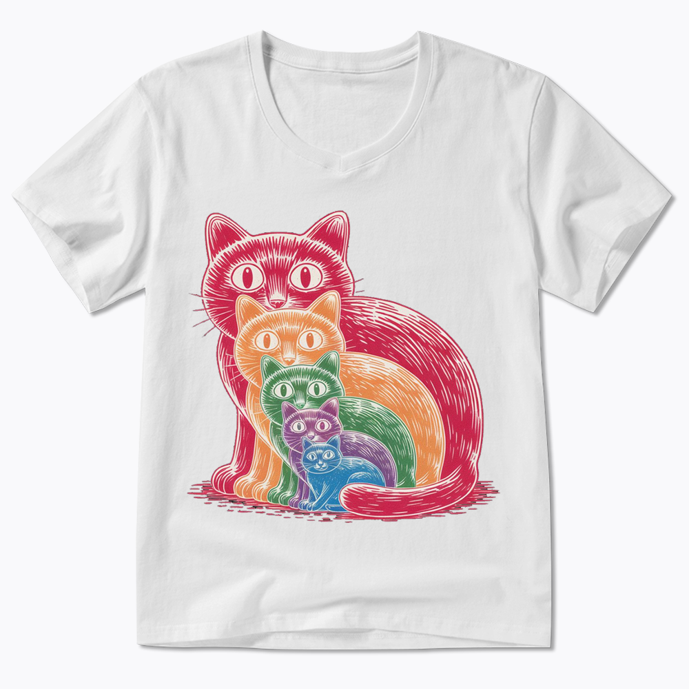 Pride Cat V-Neck Classic T-Shirt