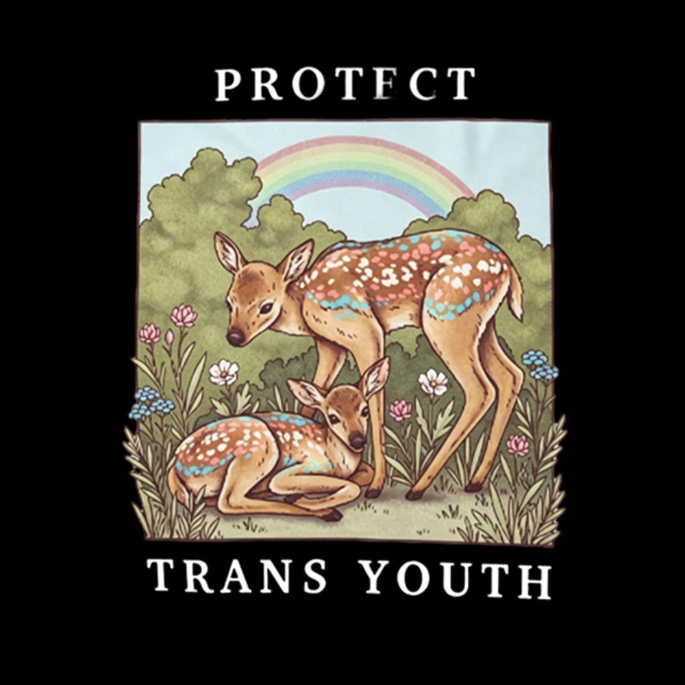 PROTECT TRANS YOUTH Queer LGBTQ V-Neck Classic T-Shirt