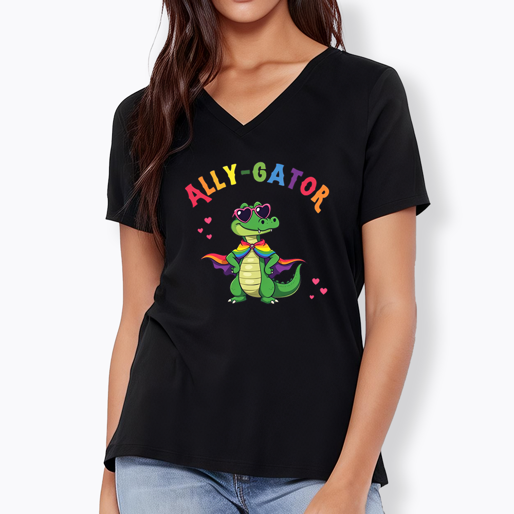 Ally- Gator V-Neck Classic T-Shirt