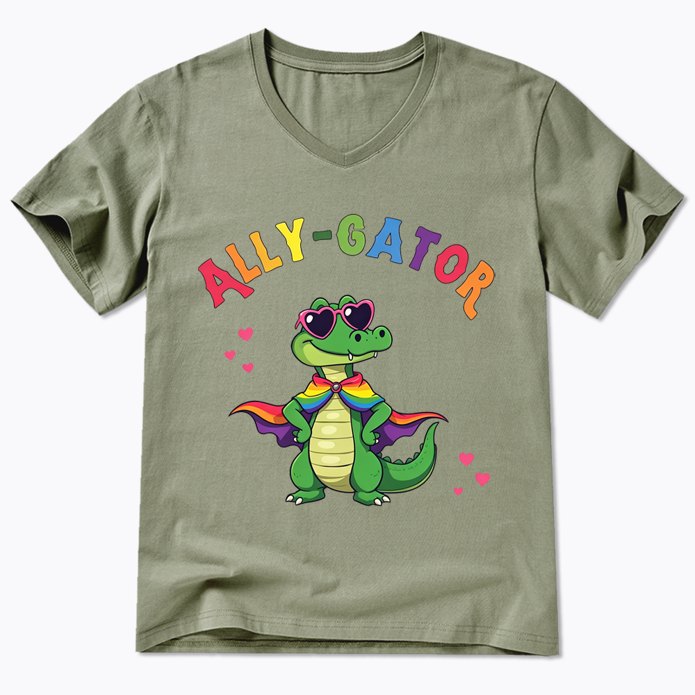 Ally- Gator V-Neck Classic T-Shirt
