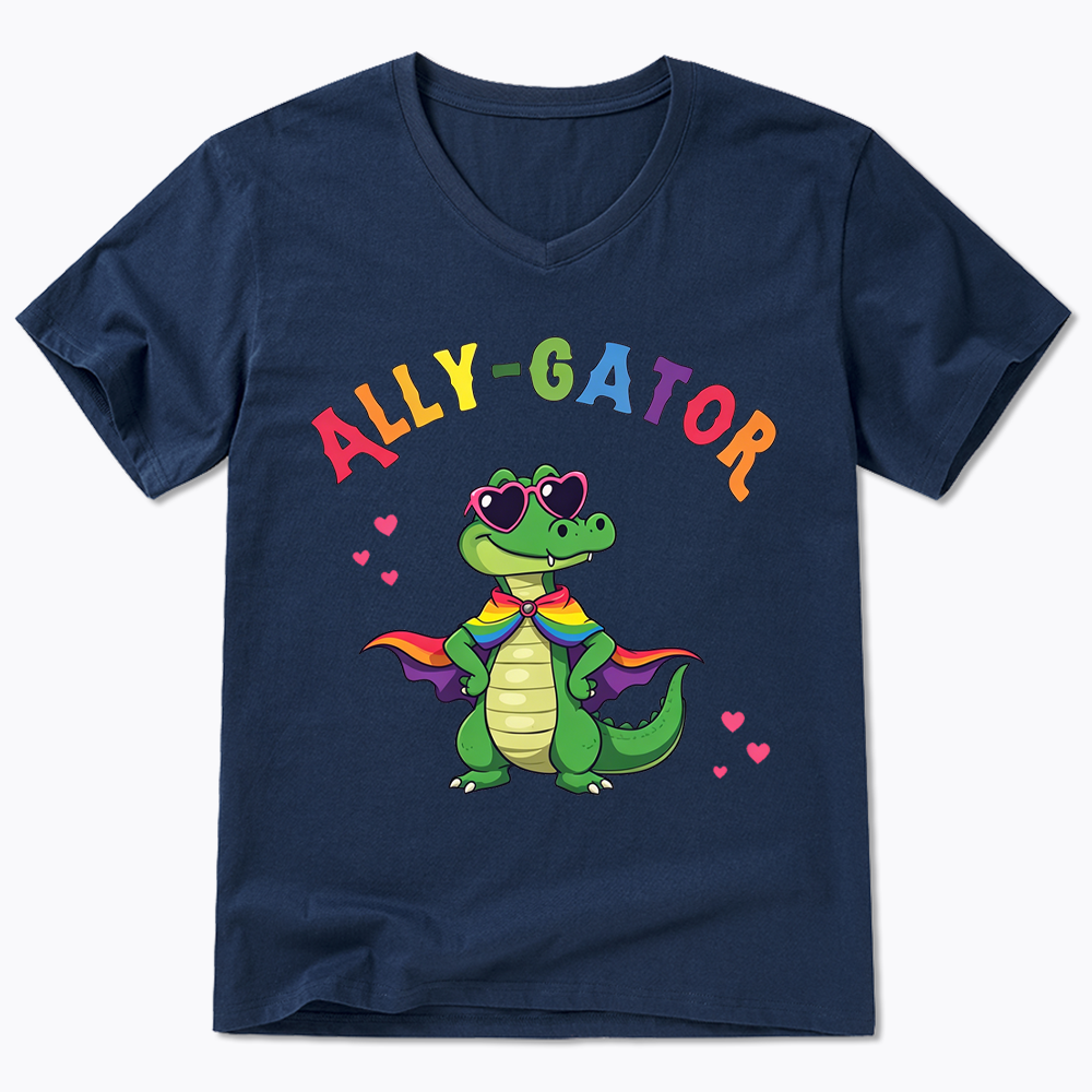 Ally- Gator V-Neck Classic T-Shirt