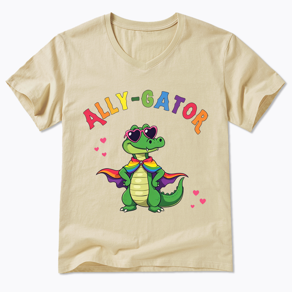 Ally- Gator V-Neck Classic T-Shirt