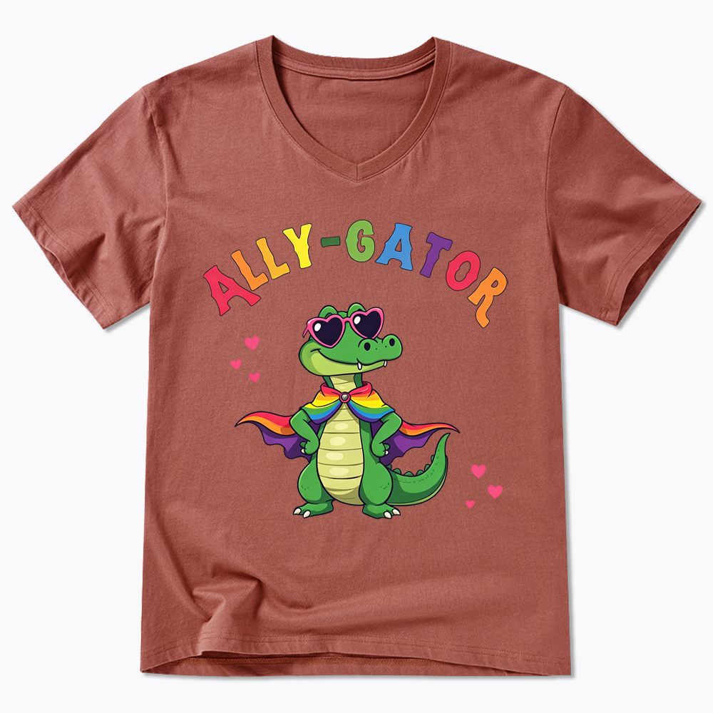 Ally- Gator V-Neck Classic T-Shirt