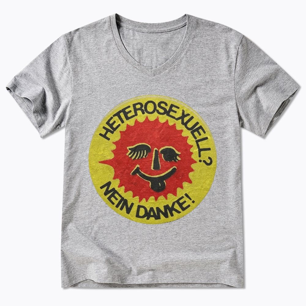 Heterosexuell Nein Danke V-Neck Classic T-Shirt