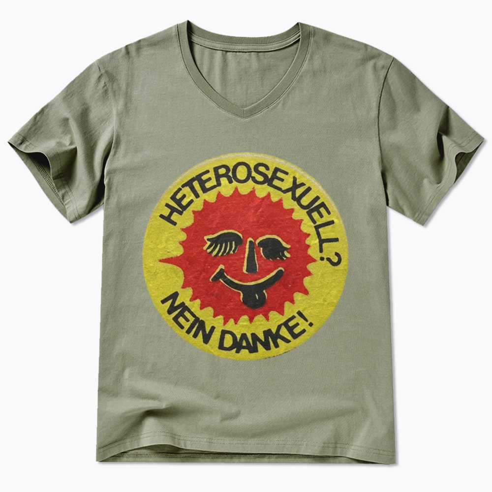 Heterosexuell Nein Danke V-Neck Classic T-Shirt