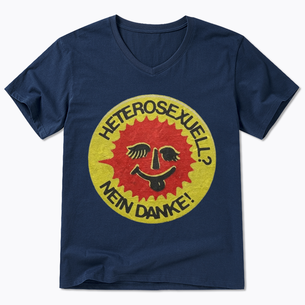 Heterosexuell Nein Danke V-Neck Classic T-Shirt