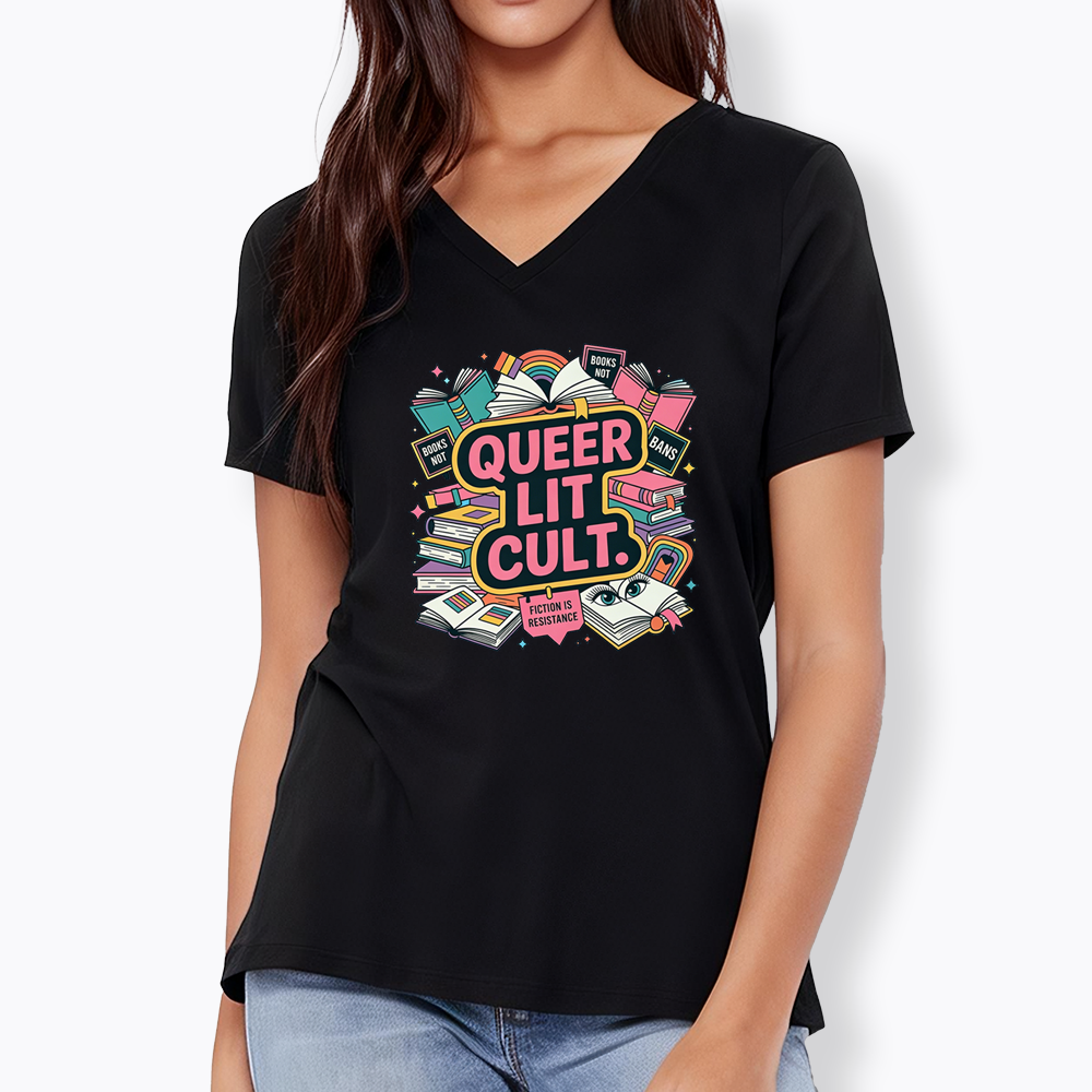 Queer Bookish V-Neck Classic T-Shirt