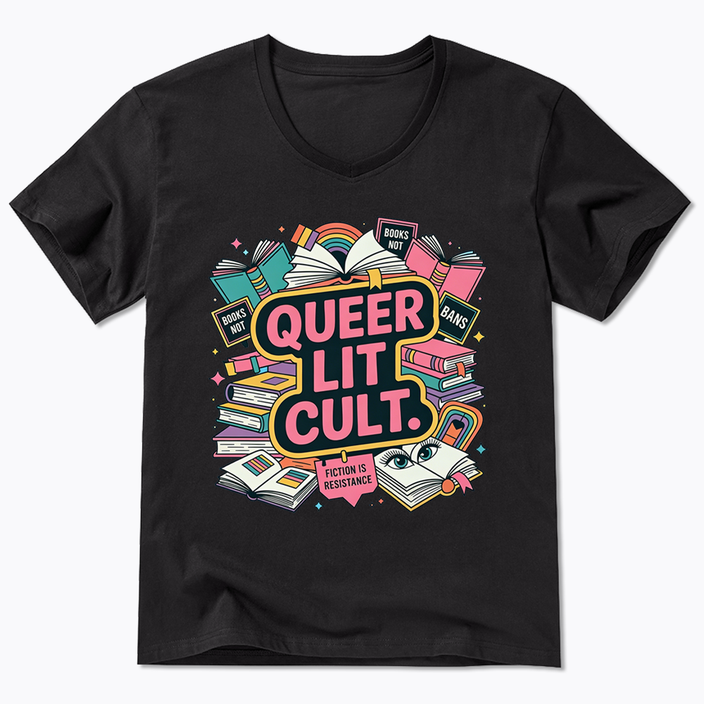 Queer Bookish V-Neck Classic T-Shirt