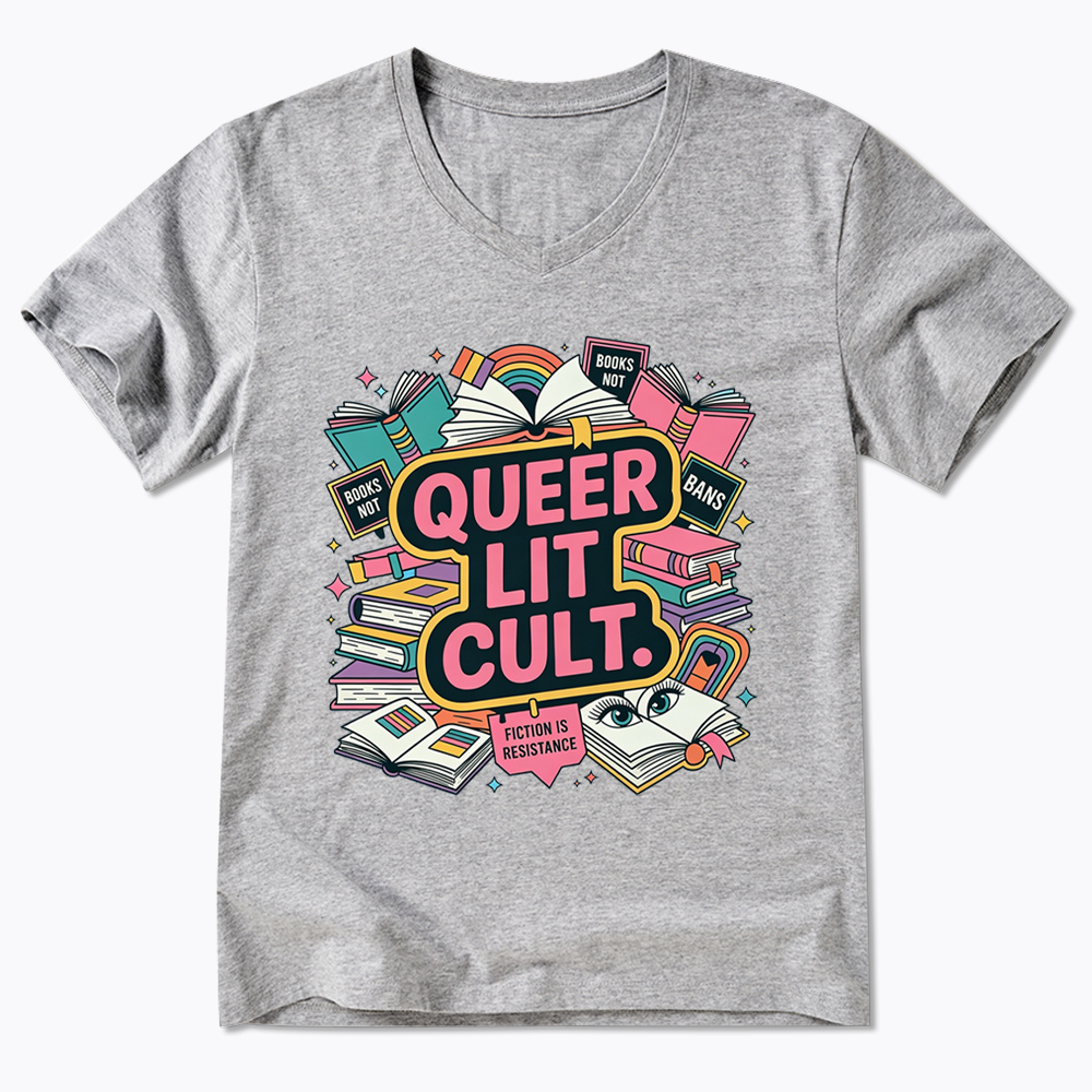 Queer Bookish V-Neck Classic T-Shirt