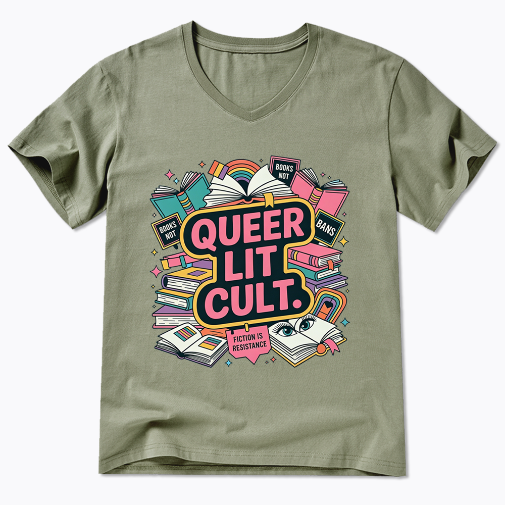 Queer Bookish V-Neck Classic T-Shirt
