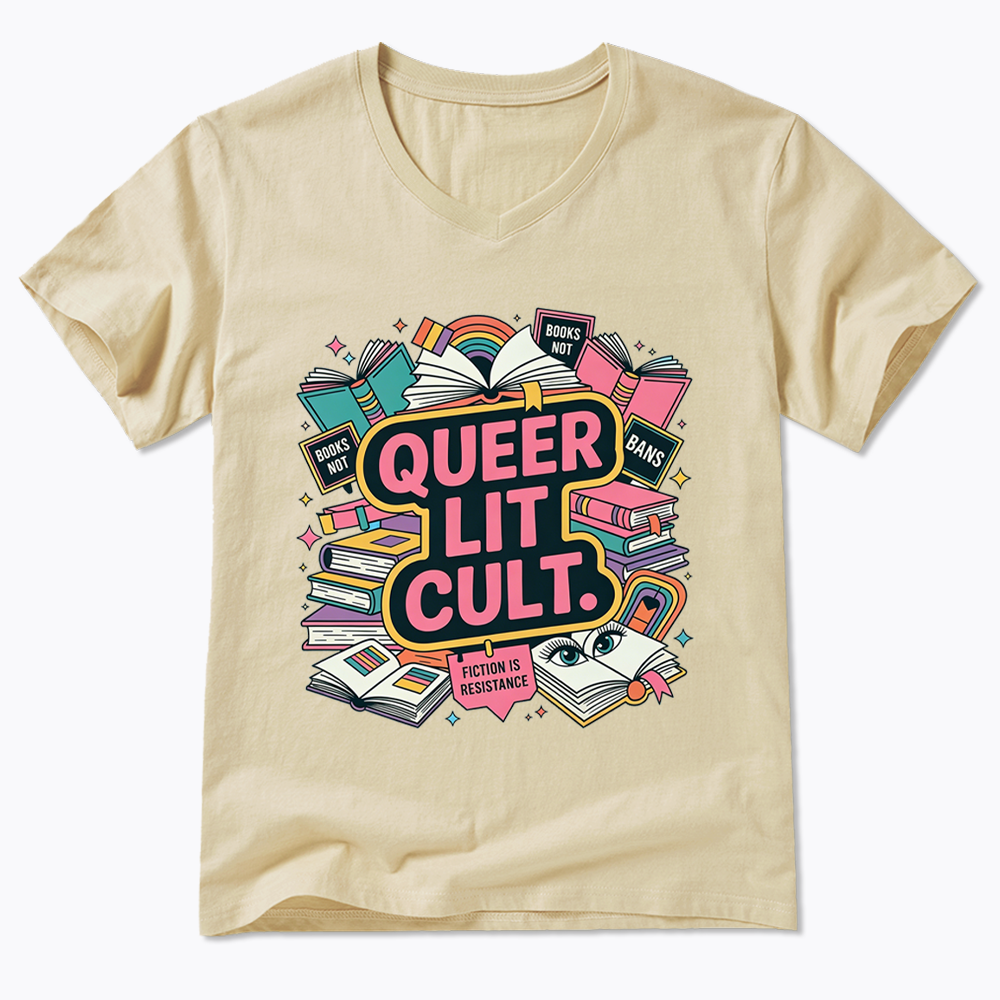 Queer Bookish V-Neck Classic T-Shirt