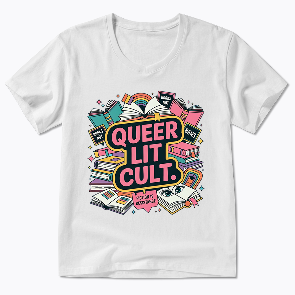 Queer Bookish V-Neck Classic T-Shirt