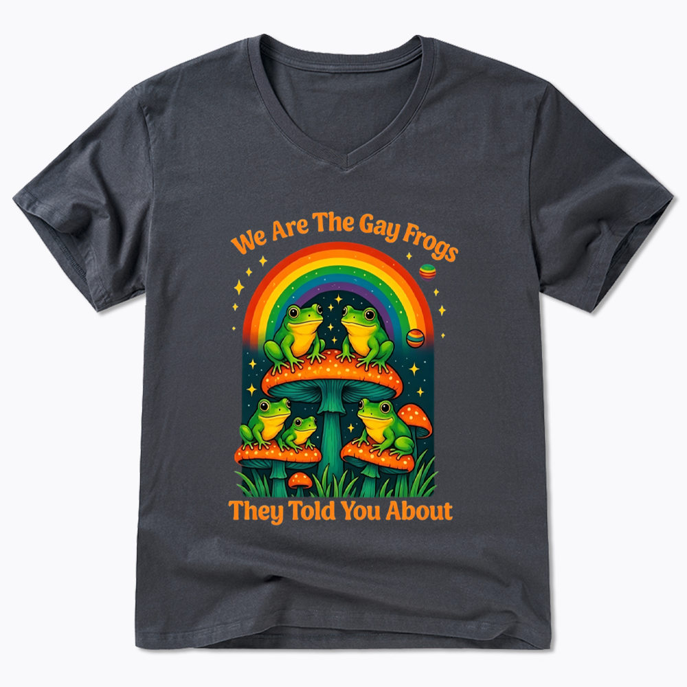 Gay Frogs Meme V-Neck Classic T-Shirt