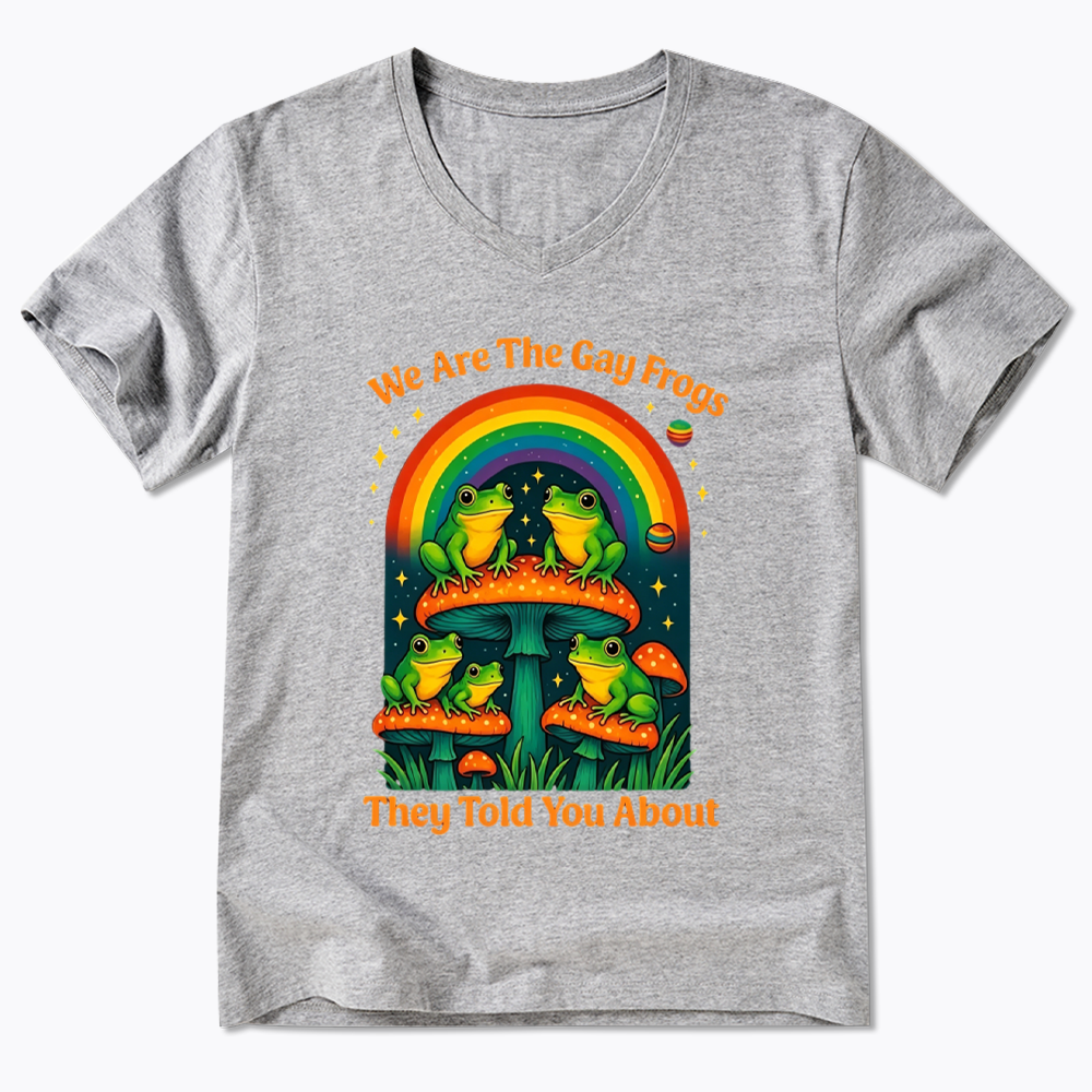 Gay Frogs Meme V-Neck Classic T-Shirt