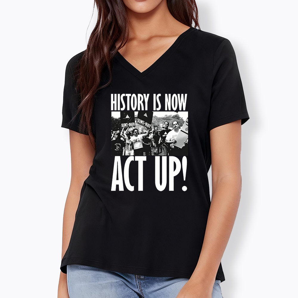 ACT UP V-Neck Classic T-Shirt