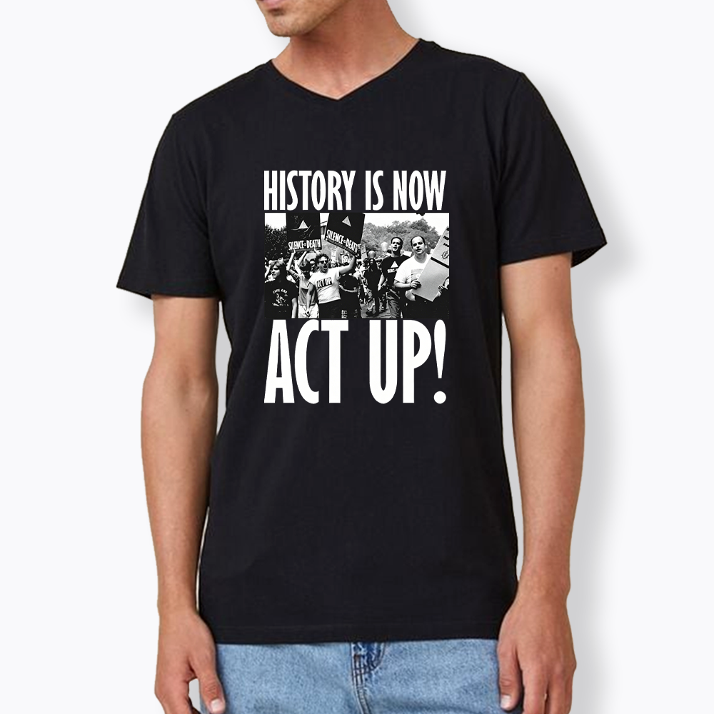 ACT UP V-Neck Classic T-Shirt