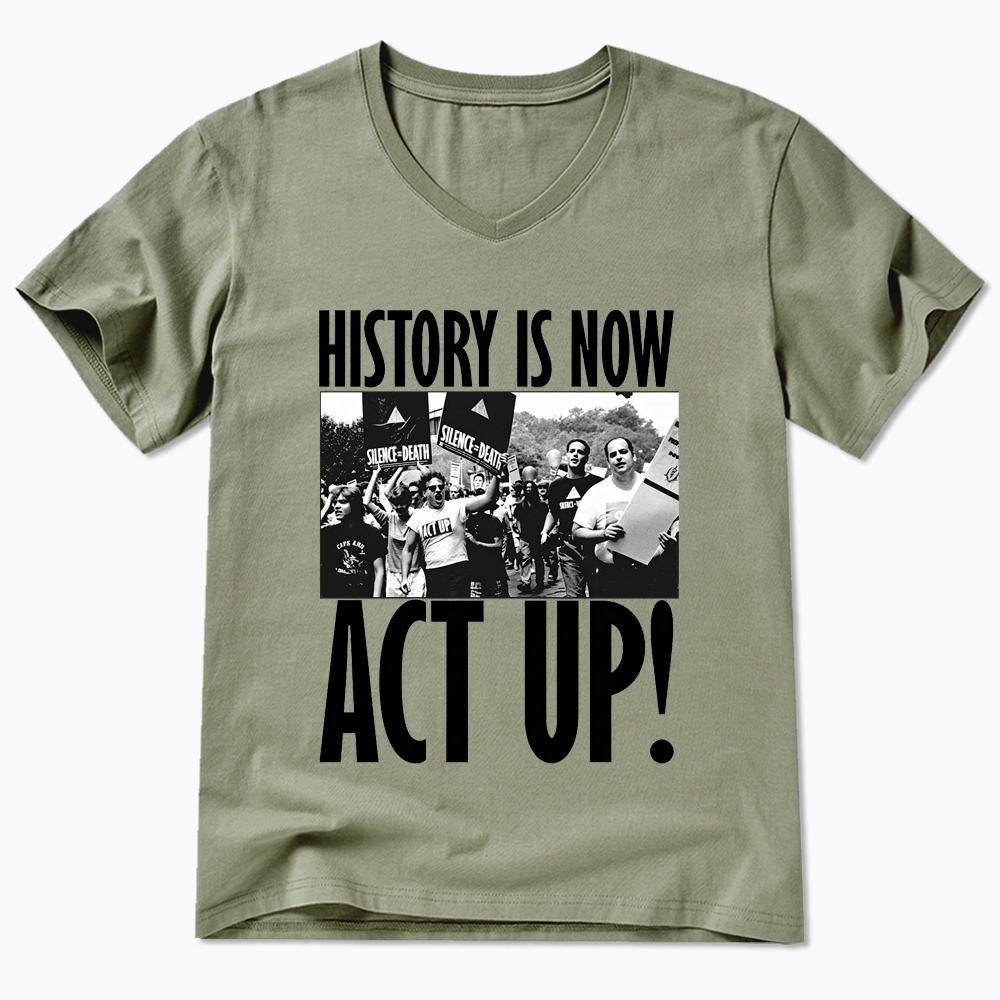 ACT UP V-Neck Classic T-Shirt
