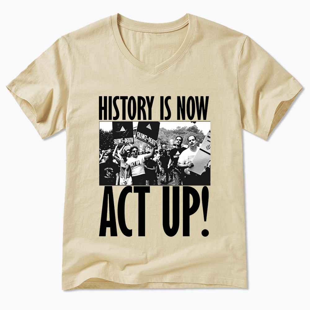 ACT UP V-Neck Classic T-Shirt