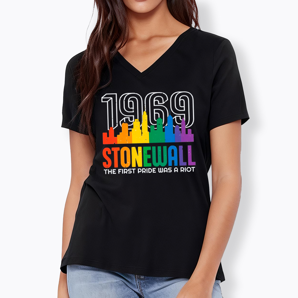The first Pride Was a Riot Shirt EST 1969 V-Neck Classic T-Shirt