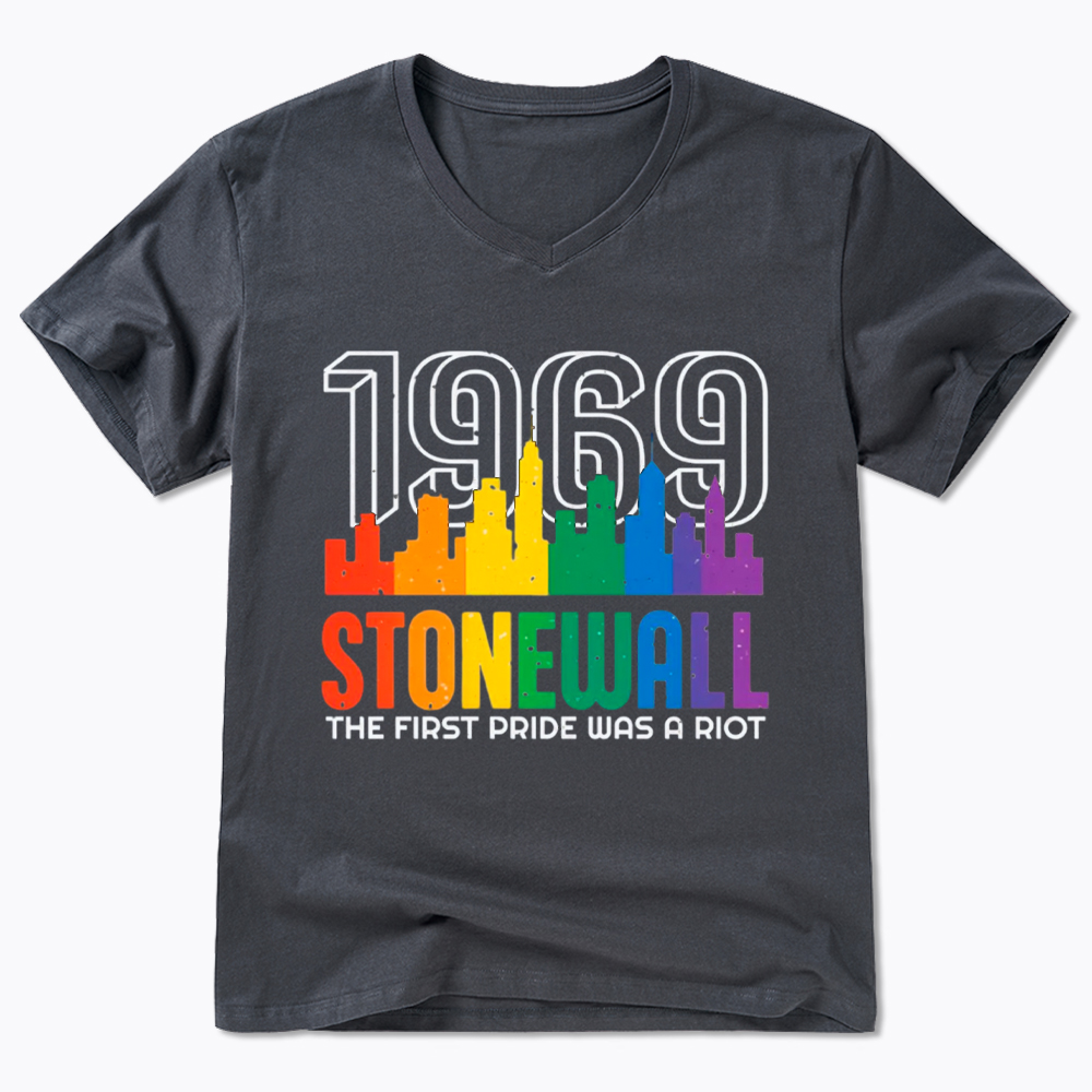 The first Pride Was a Riot Shirt EST 1969 V-Neck Classic T-Shirt