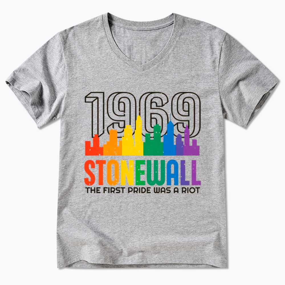 The first Pride Was a Riot Shirt EST 1969 V-Neck Classic T-Shirt